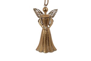 Kersthanger lizzy engel 42 cm goud