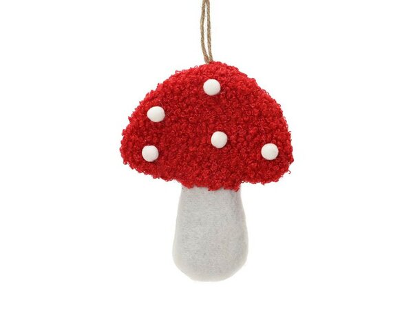 Kersthanger paddenstoel 10 cm rond