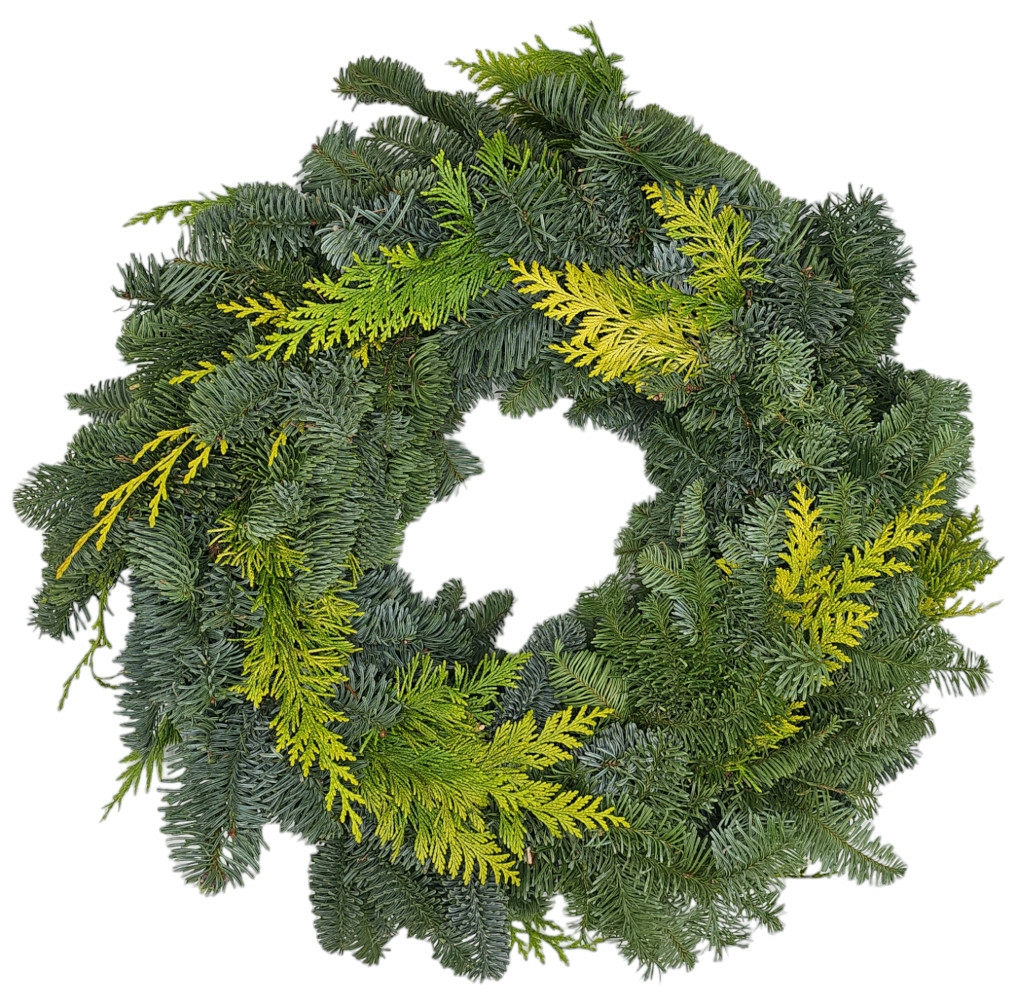 House Doctor Krans Frost groen 35cm – Natuurlijke krans – Het Adres