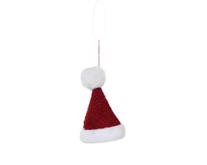 Kerstmuts 18 cm rood/wit
