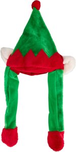 Kerstmuts met flappen elf