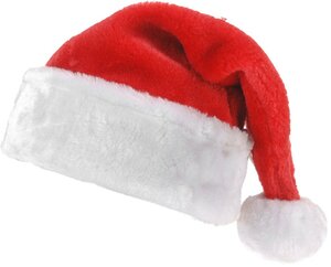 Kerstmuts pluche 40 x 30 cm