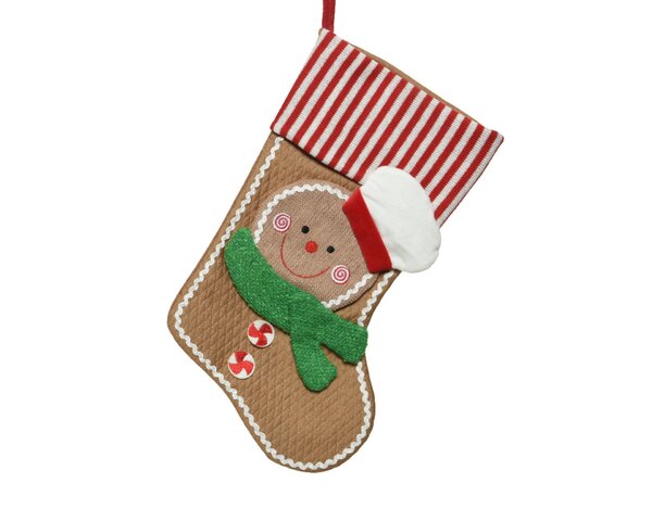 Kerstsok peperkoek jonge