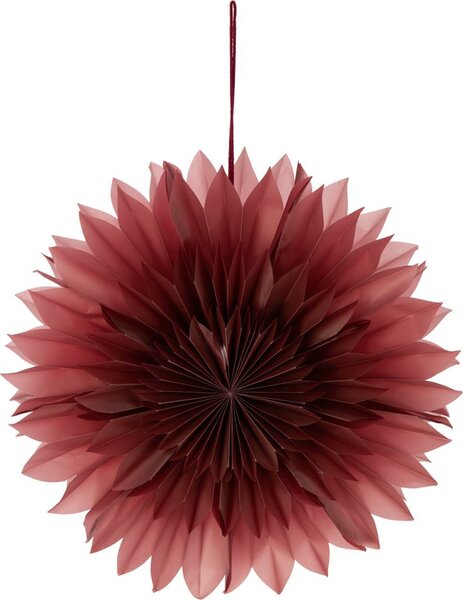 Kerstster van papier 50 cm donker rood