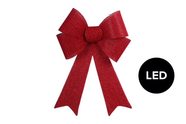 Kerststrik LED sanna 43 cm rood - afbeelding 1