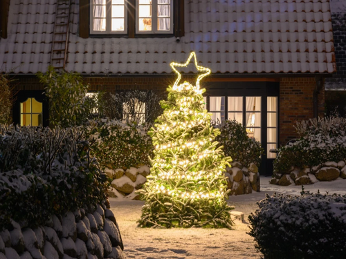 Kerst verlichting buiten