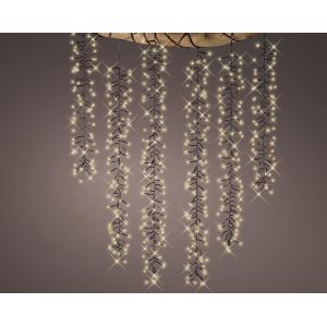 Kerstverlichting cascade waterval 480 lamps warm wit - afbeelding 1