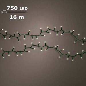 Kerstverlichting compact rice lights 750 warm wit - afbeelding 1