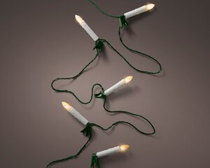 Kerstverlichting kaars 30 lampjes klassiek warm - afbeelding 2