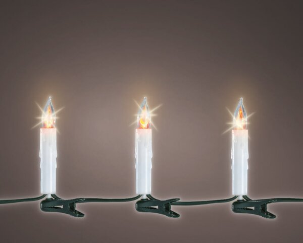 kerstverlichting kaars flame 15 lampjes binnen - afbeelding 1