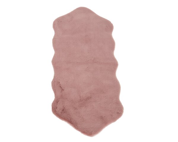 Kleed nepbont 130 x 60 cm velvet roze
