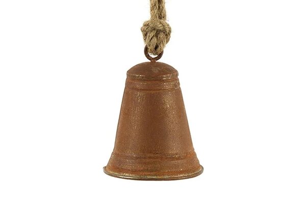 Klok M arnoud metaal 13.5 cm roest