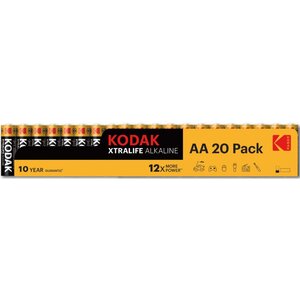 Kodak aa xtralife batterijen 20 pack