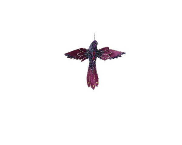Kolibrie polyester 21 cm lila
