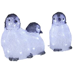 Konstsmide acryl pinguin familie - afbeelding 1
