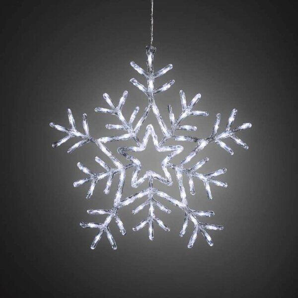 Konstsmide Acryl sneeuwvlok 90 lamps koel wit