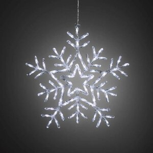 Konstsmide Acryl sneeuwvlok 90 lamps koel wit