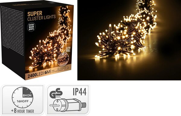 Koopman super cluster 2400 led extra warm wit