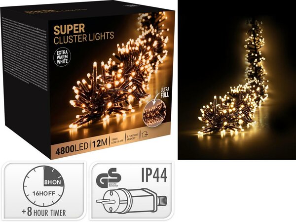 Koopman super cluster 4800 led extra warm wit