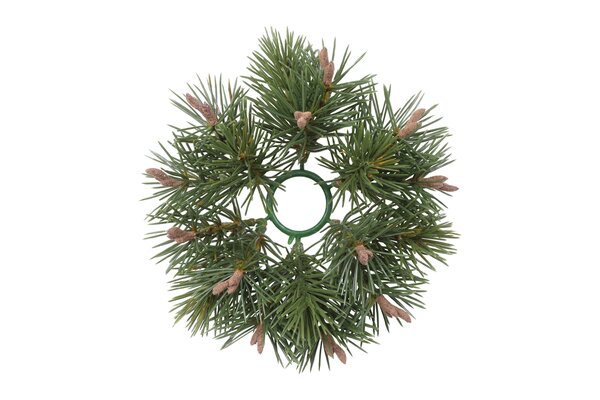Krans pinus 15 cm groen