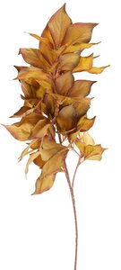 Kunstbloem met bladeren 80 cm licht bruin