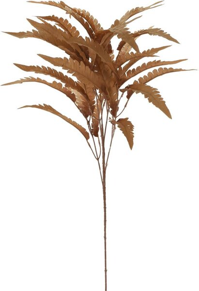 Kunstbloem tak met bladeren 90 cm bruin
