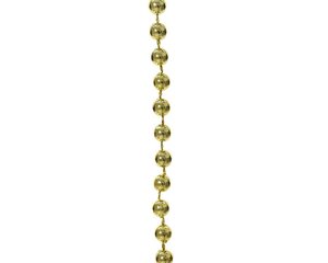 Kunststof kralenslinger licht goud 10 meter - afbeelding 2
