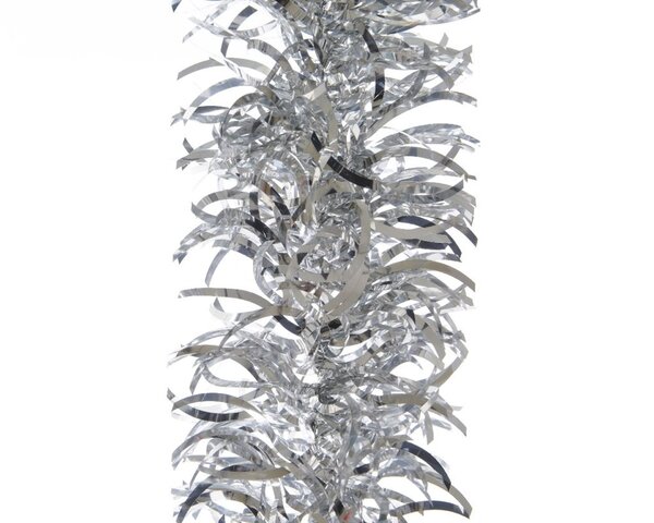 Lametta golfguirlande glans zilver