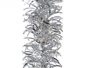 Lametta golfguirlande glans zilver