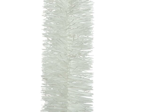 Lametta guirlande glans winterwit