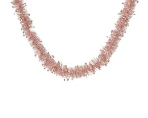 Lametta guirlande pet 2 meter poeder roze
