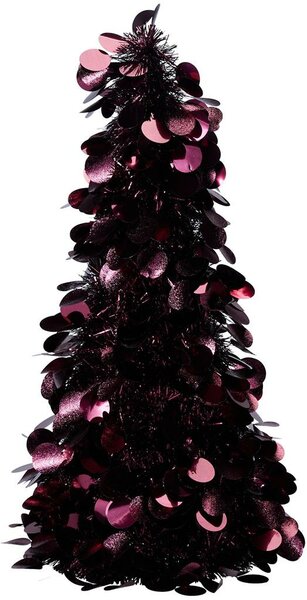 Lametta kerstboom 46 cm bordeaux
