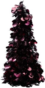 Lametta kerstboom 46 cm bordeaux
