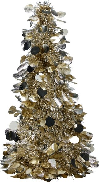 Lametta kerstboom 46 cm champagne