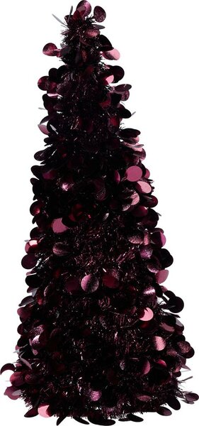 Lametta kerstboom 60 cm bordeaux