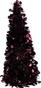 Lametta kerstboom 60 cm bordeaux
