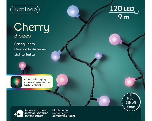 Led cherry lights 120 lamps colour changing - afbeelding 2