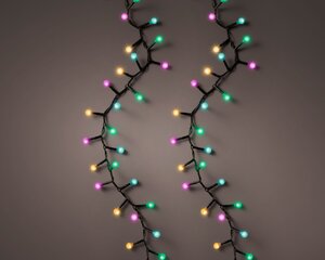 Led cherry lights compact 350 lamps soft multi colour