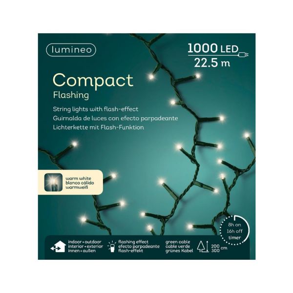 LED compact flash lights 1000 lamps warm wit - afbeelding 2