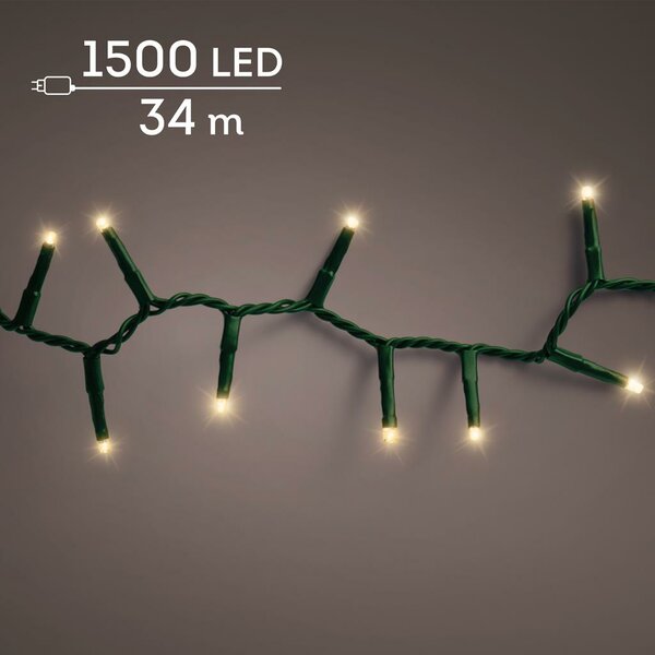 LED compact rice lights 1500 lamps soft gold - afbeelding 1