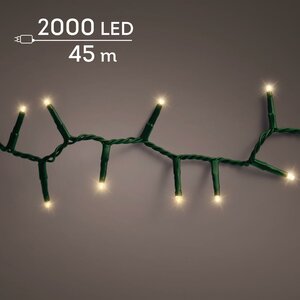 LED compact rice lights 2000 lamps soft gold