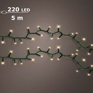 LED compact rice lights 220 lamps soft gold - afbeelding 1