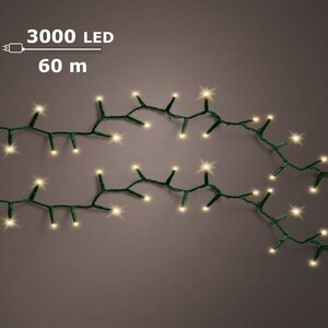 LED compact rice lights 3000 lamps soft gold - afbeelding 1