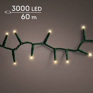 LED compact rice lights 3000 lamps soft gold - afbeelding 1