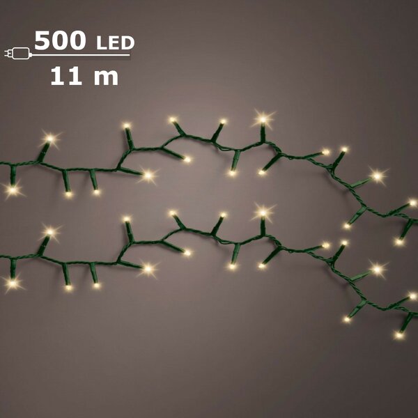 LED compact rice lights 500 lamps soft gold - afbeelding 1