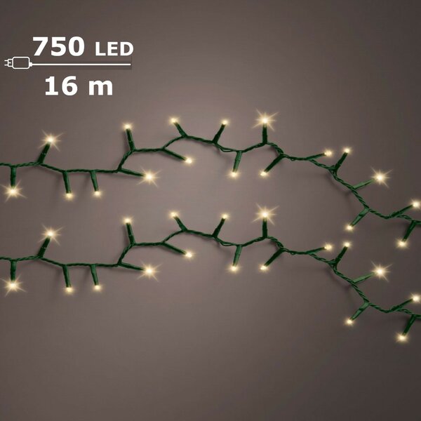 LED compact rice lights 750 lamps soft gold - afbeelding 1