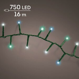 LED compact twinkel lights 750 groen blauwe multi lampjes