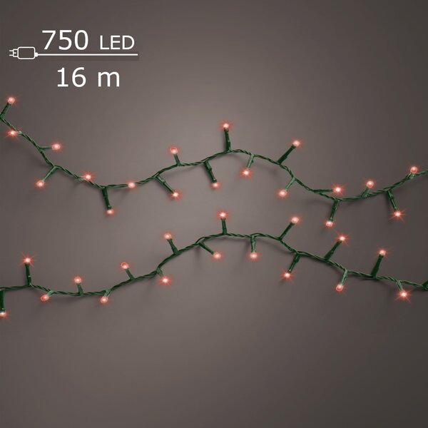LED compact twinkel lights 750 rood - afbeelding 1