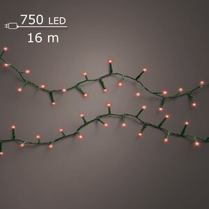 LED compact twinkel lights 750 rood