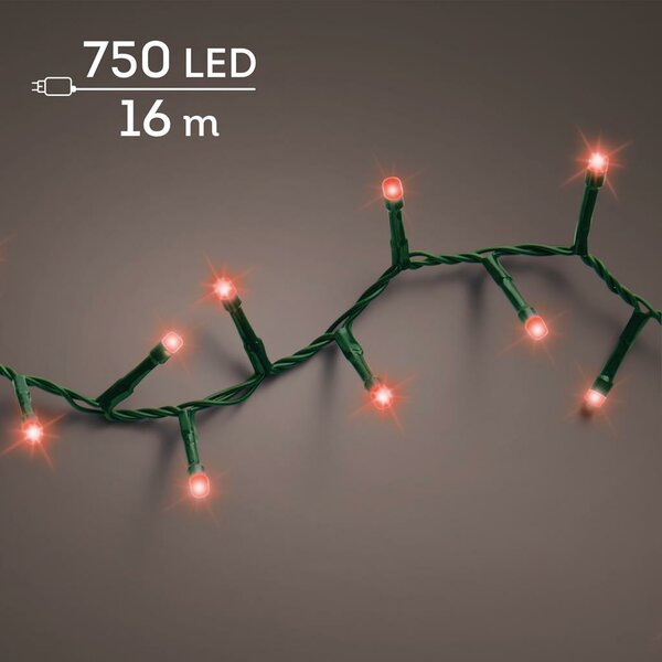 LED compact twinkel lights 750 rood - afbeelding 1